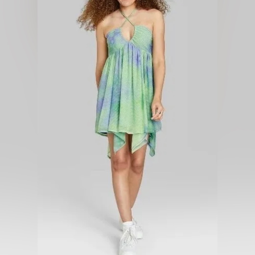 NWT Wild Fable Sleeveless Textured Baby Doll Mini Dress